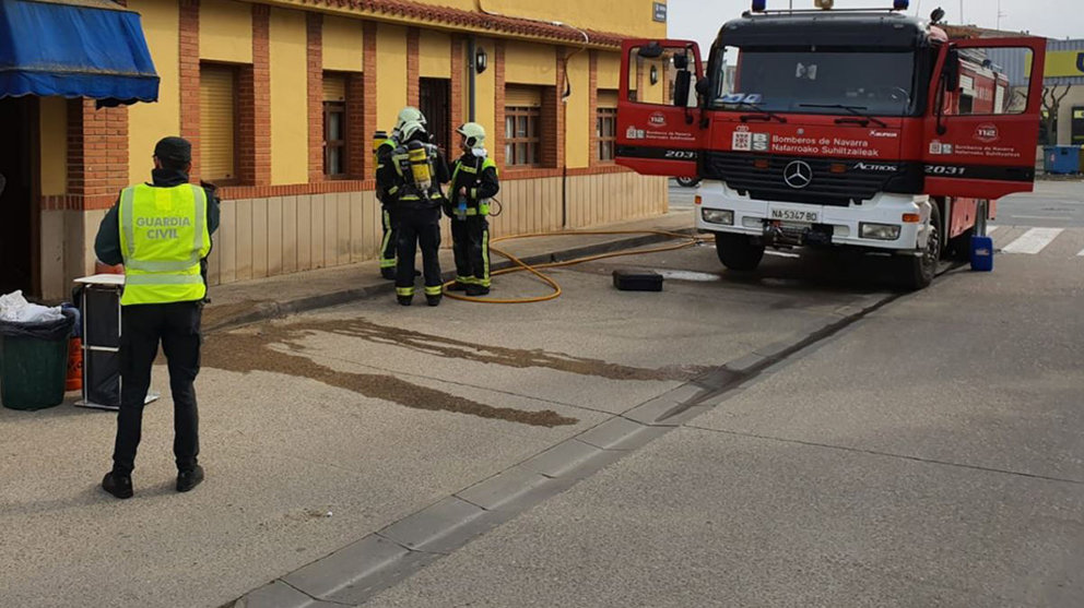 Incendio en un restaurante de Peralta GUARDIA CIVIL
