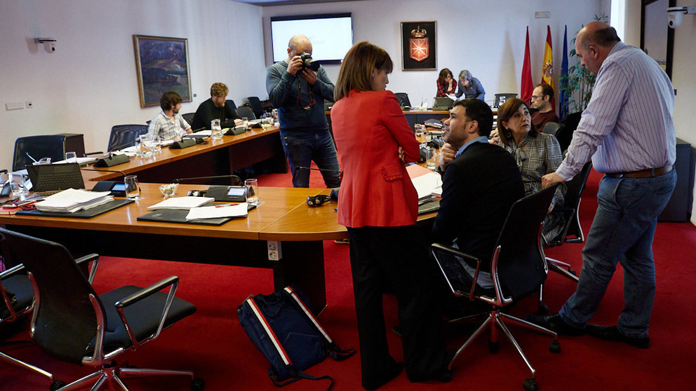 Debate de las enmiendas parciales presentadas al Proyecto de Ley Foral de Presupuestos Generales de Navarra para 2020. IÑIGO ALZUGARAY