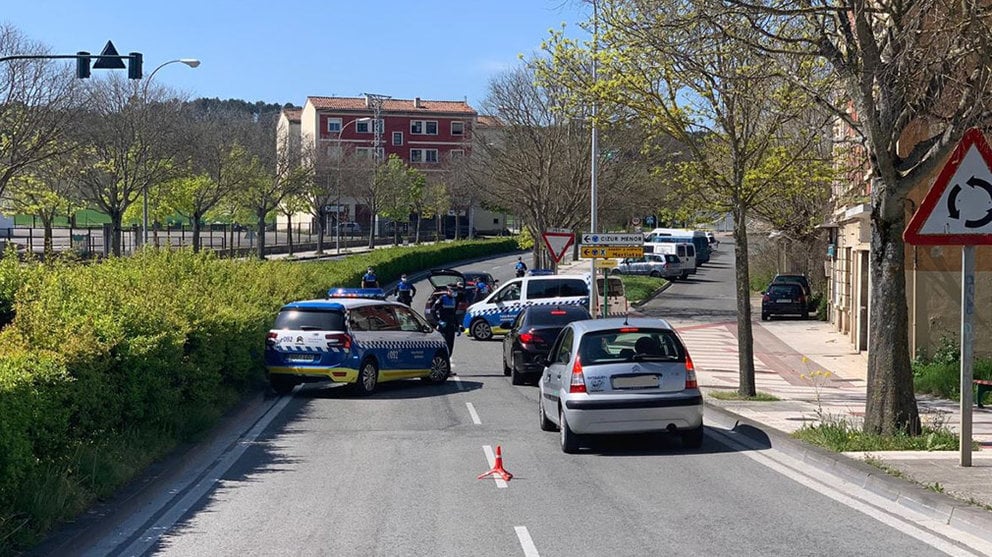 Control de tráfico en Pamplona POLICÍA MUNICIPAL DE PAMPLONA