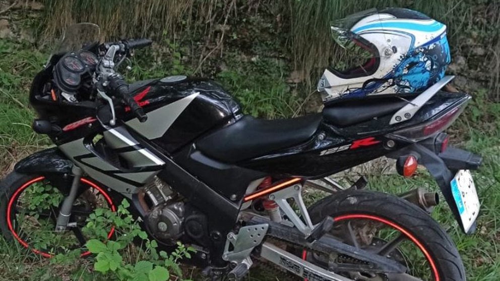 Motocicleta del hombre denunciado en Lecumberri POLICÍA FORAL