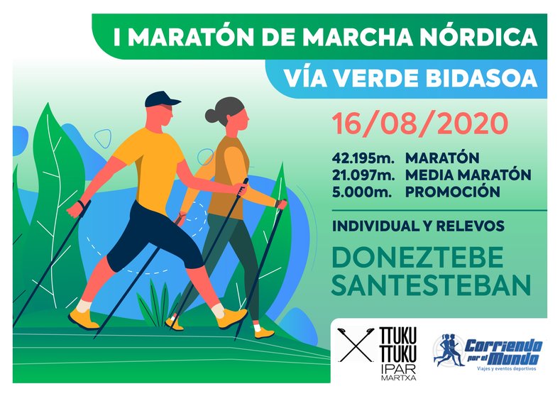 Cartel de la I Maratón de Marcha Nórdica. CEDIDA