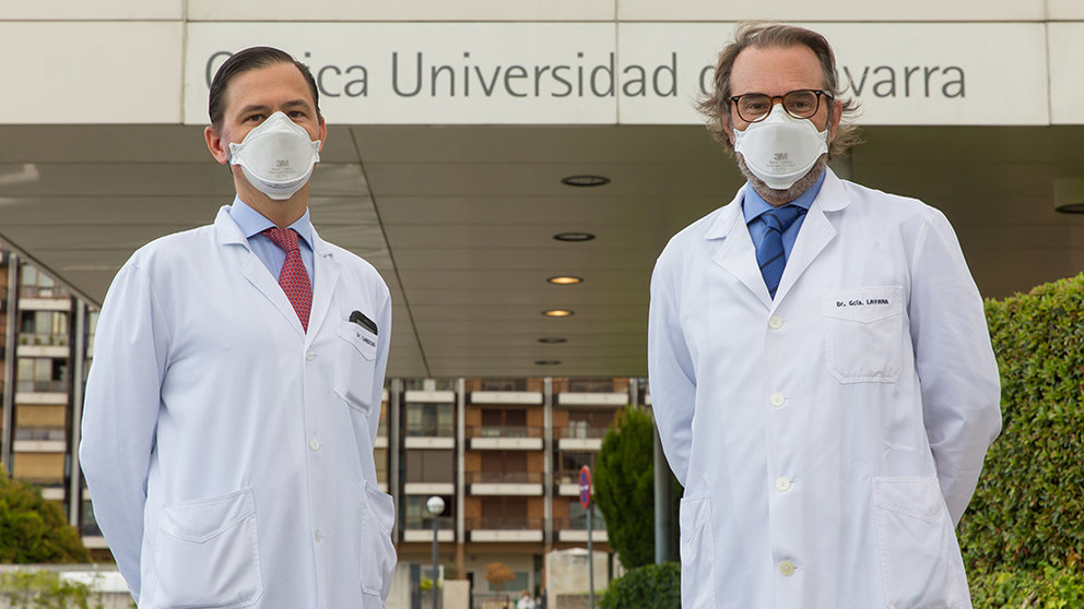 Los doctores, Landecho y Garcia Layana, que llevaron a cabo la investigación.CLÍNICA UNIVERSIDAD DE NAVARRA