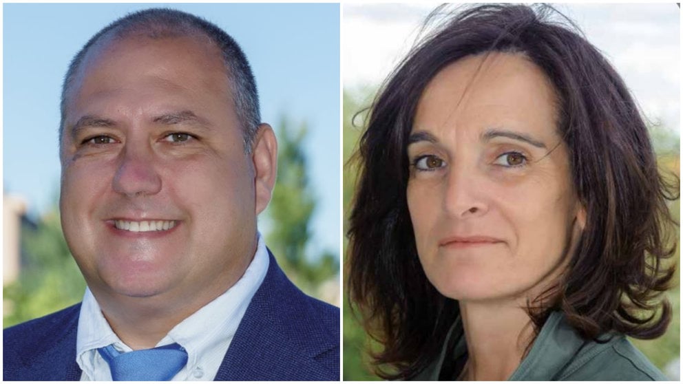 Pedro Antonio Marcos Diago y Mercedes López Pérez de Urabayen, candidatos a la presidencia de Anaitasuna. CEDIDAS