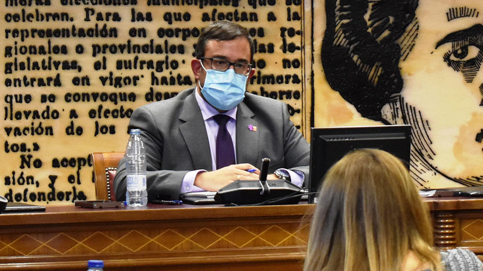 Javier Remírez, durante su intervención en el Senado durante la Comisión Especial sobre las estrategias contra la violencia de género GOBIERNO DE NAVARRA