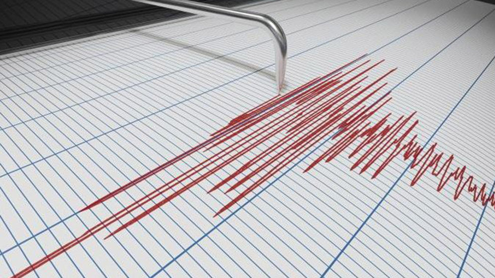 Un sismógrafo registrando un terremoto ARCHIVO