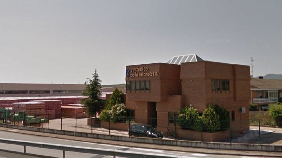 Fábrica Cerámica de la Estanca en Calahorra donde ha habido un accidente mortal GOOGLE MAPS