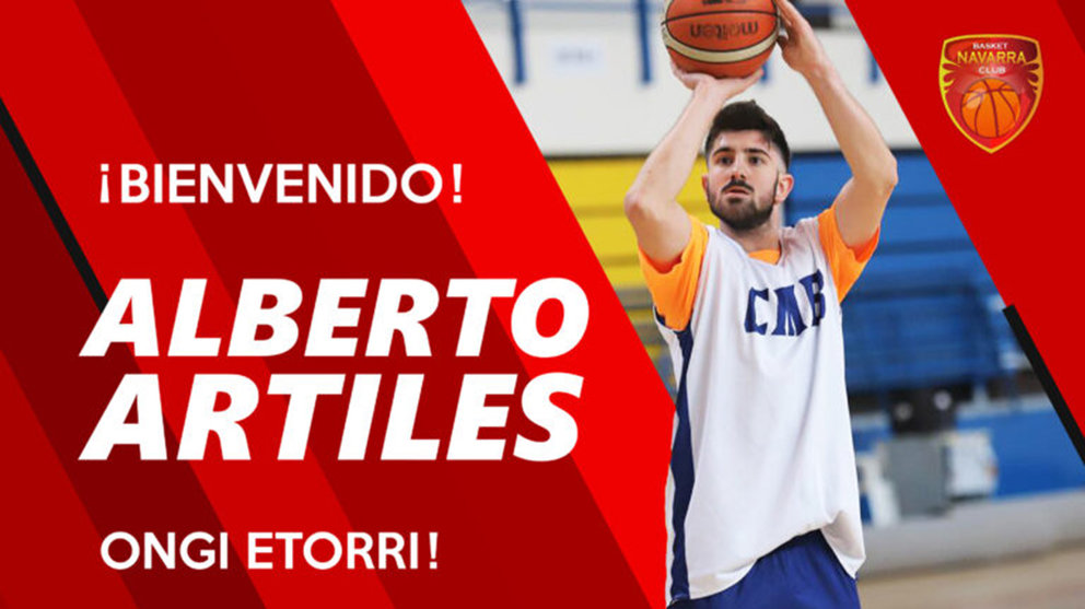 Imagen del escolta Alberto Artiles, nuevo fichaje del Basket Navarra. Cedida