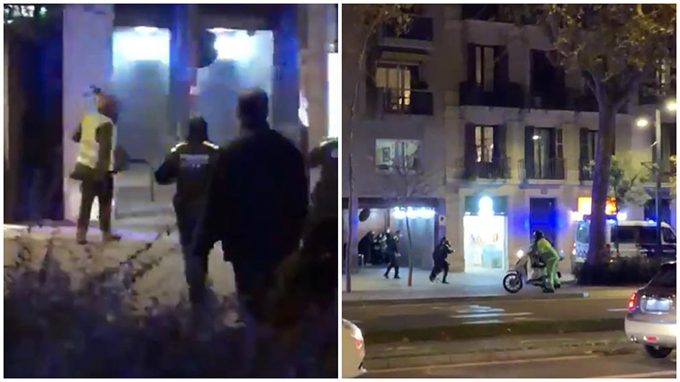 La Guardia Urbana de Barcelona dispara a un hombre que les amenazó con un cuchillo.