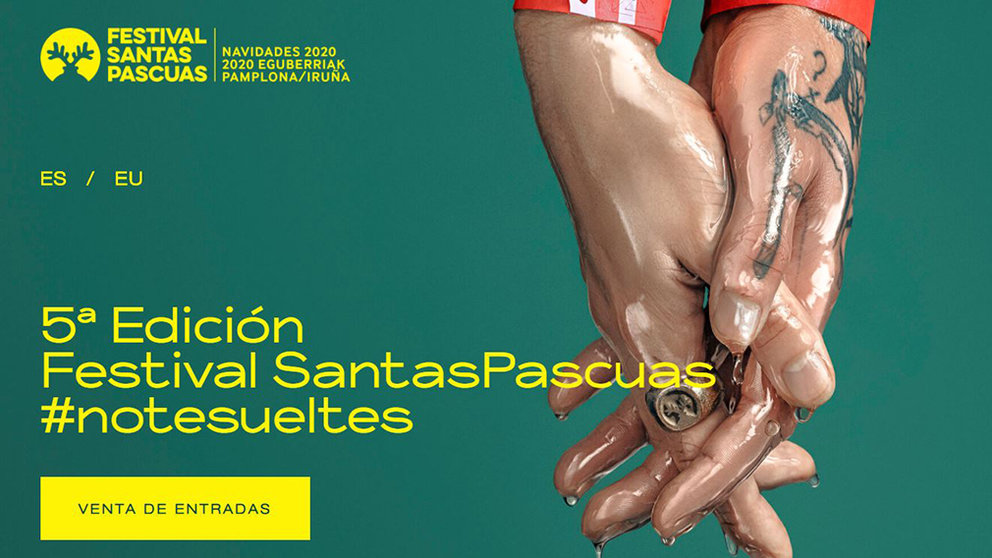 Página web del festival Santas Pascuas que se celebra en la Comunidad foral de Navarra. ARCHIVO