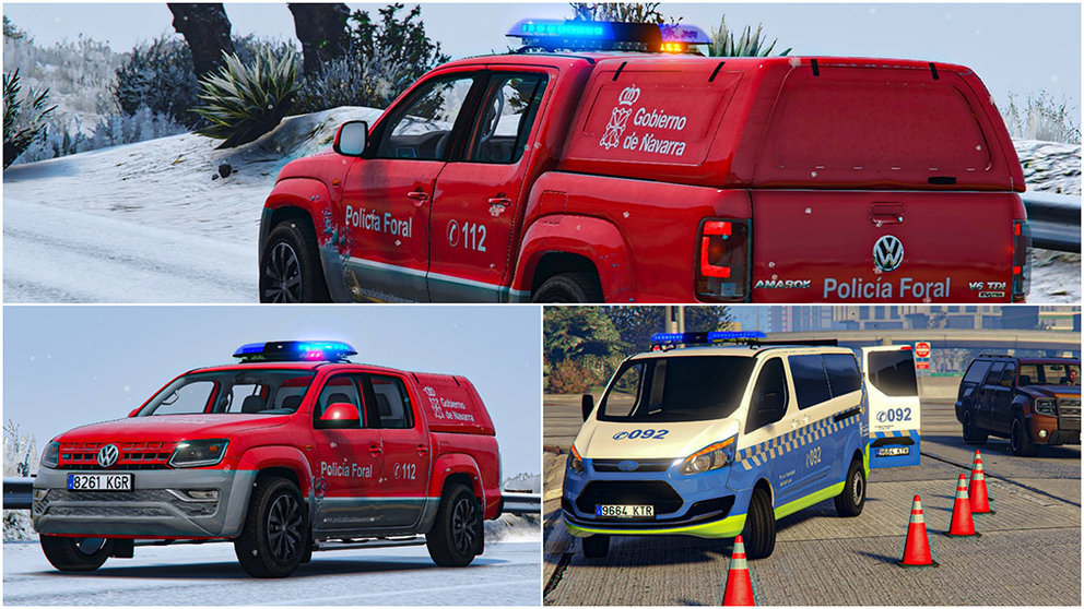 Vehículos de la Policía Foral y la Policía Municipal con los que poder jugar en el GTA V.