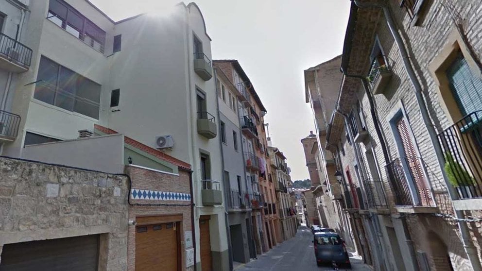Calle Carmen Alta de Tudela donde ocurrió el robo. GOOGLE MAPS