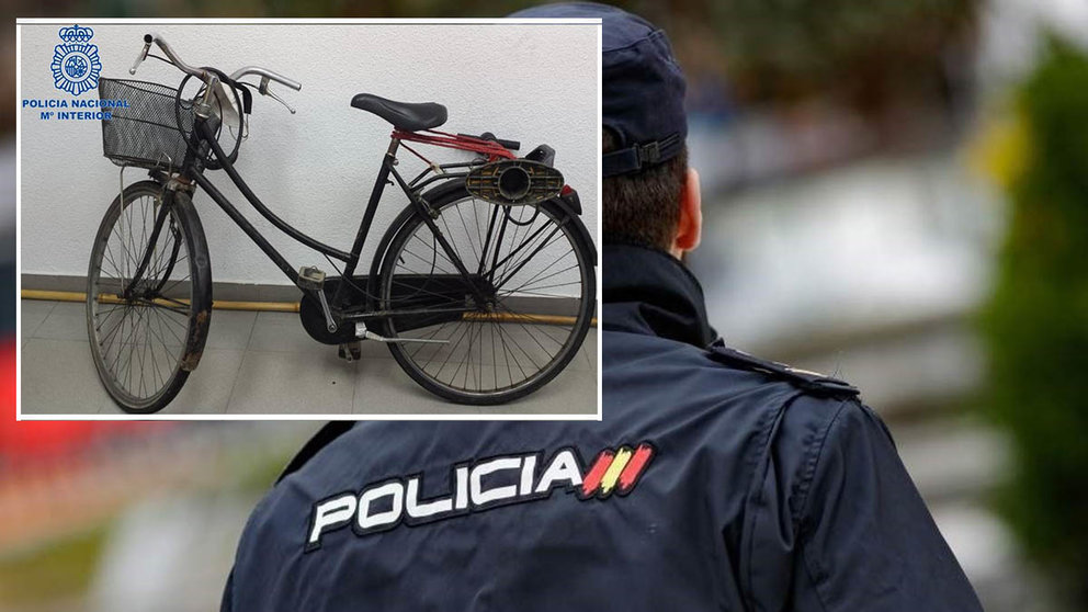 Detenido en Valcarlos al entrar en España de forma ilegal haciéndose pasar por un peregrino en bicicleta. POLICÍA NACIONAL