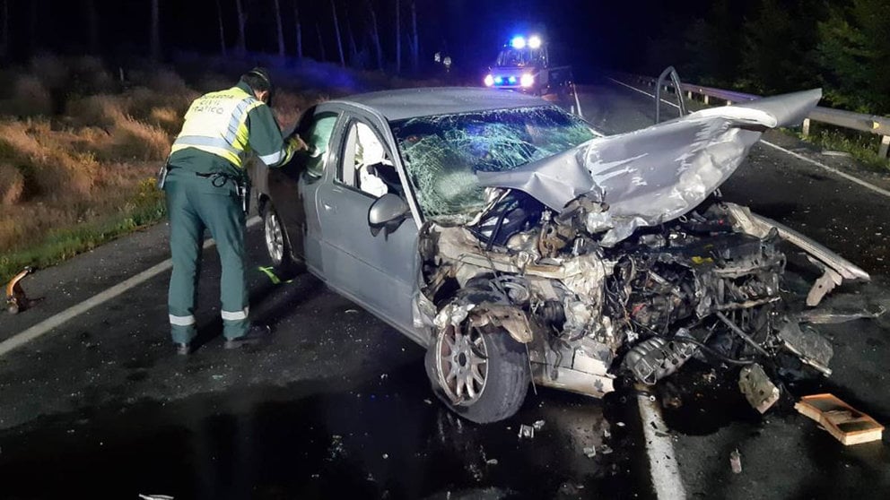 Fallecen dos mujeres en un accidente de tráfico en Viana. GUARDIA CIVIL