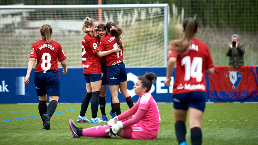 Partido entre Osasuna Femenino – Madrid CFF jugado en las instalaciones de Tajonar. MIGUEL OSÉS