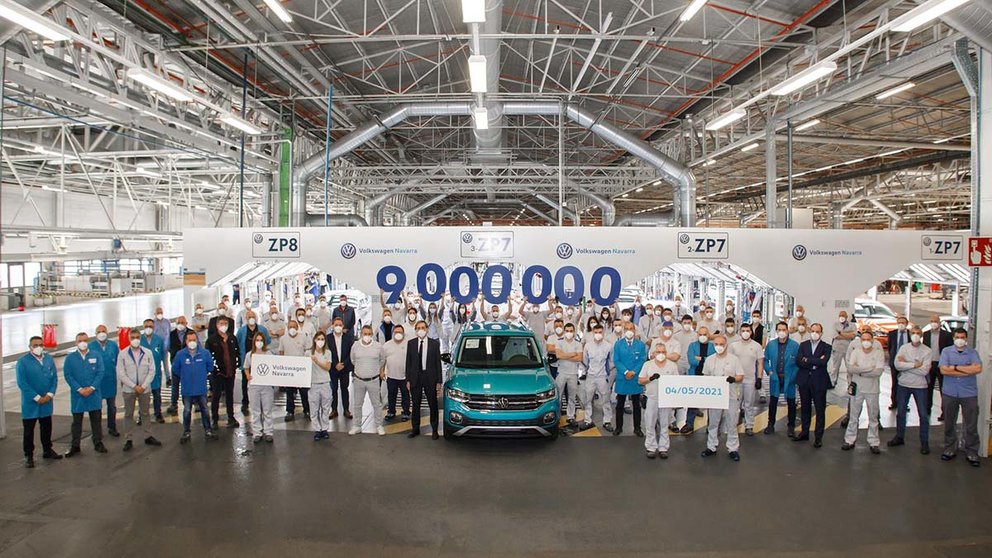 La fábrica de Volkswagen Navarra fabrica su coche 9 millones. VOLKSWAGEN NAVARRA