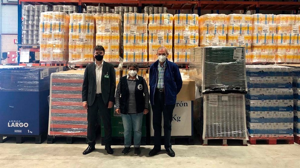 Mercadona dona más de 7.000 kilos de productos de primera necesidad a la Fundación Banco de Alimentos de Navarra. MERCADONA