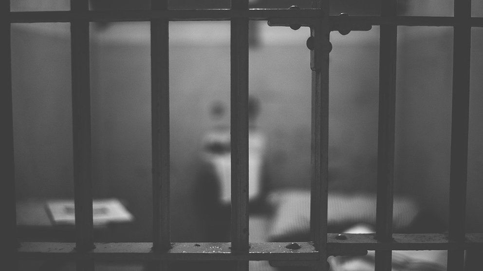 Imagen de preso en la cárcel. IMAGEN DE ARCHIVO