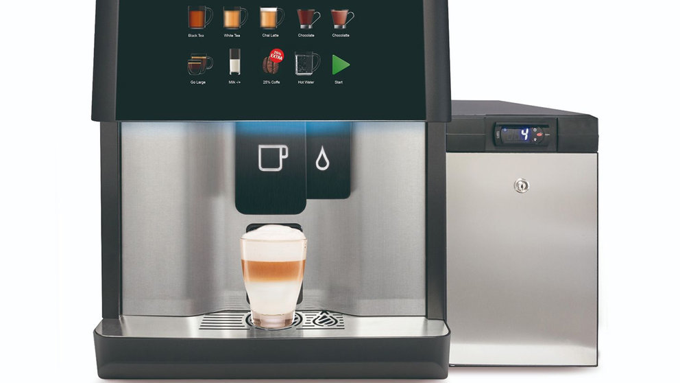 Vitro m5, la máquina de café con tecnología eyetracking presentada por Grupo Azkoyen. GRUPO AZKOYEN