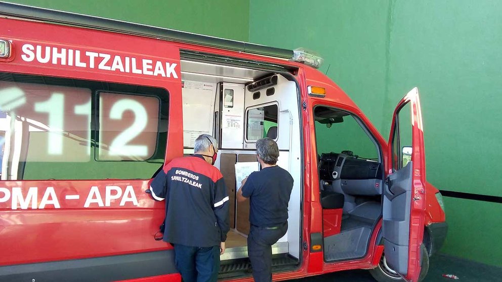 Los bomberos de Navarra han participado en el dispositivo de un hombre desaparecido en Abárzuza. BOMBEROS DE NAVARRA