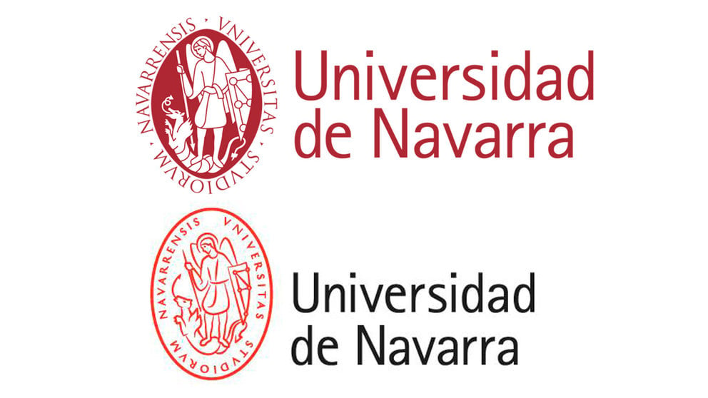 Nueva imagen de la Universidad de Navarra. MONTAJE