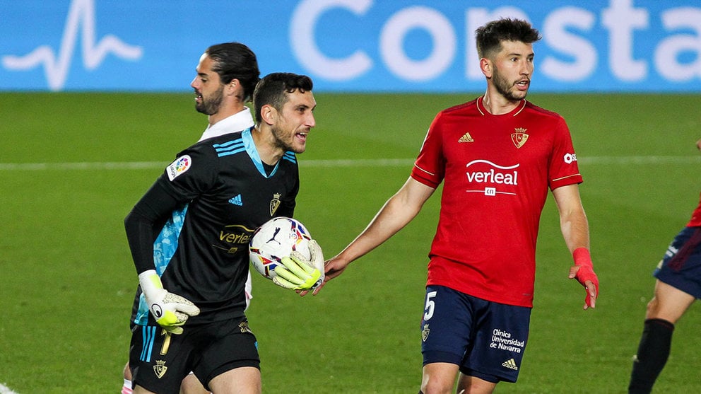 Sergio Herrera y David García son los dos baluartes en la defensa de Osasuna.
AFP7 /  Europa Press.