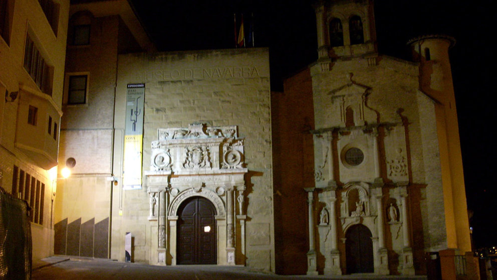 Museo de Navarra de noche. ARCHIVO