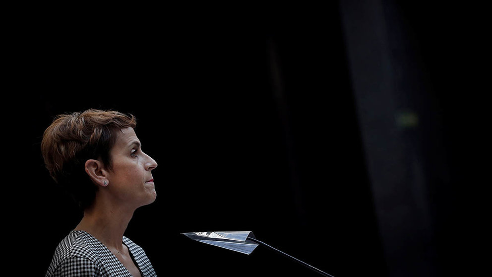 La presidenta del Gobierno de Navarra, María Chivite. EFE/Villar López