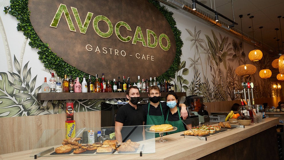 Nuevo Gastro-Café Avocado, situado en el número 32 de la Avenida de Carlos III de Pamplona. IÑIGO ALZUGARAY