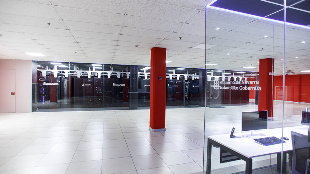 Los sistemas informáticos se encuentran en una de las sedes de la empresa pública Nasertic. GOBIERNO DE NAVARRA