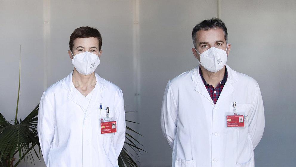 Los doctores Marta Martín y Carlos Ibero, que se incorporan a la Dirección Asistencial del Hospital Universitario de Navarra. GOBIERNO DE NAVARRA