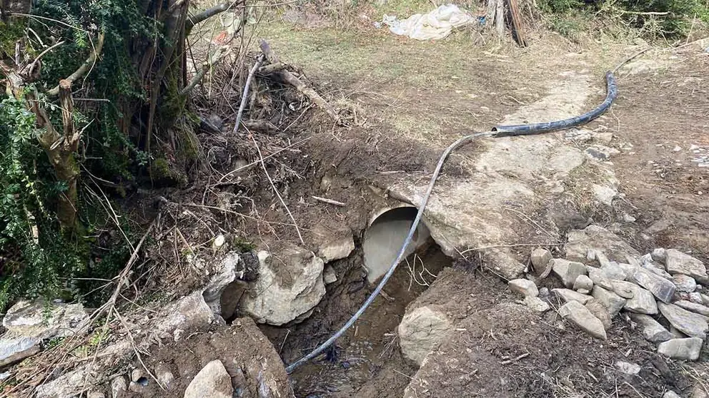 Imagen de daños provocados en Garralda por las lluvias de diciembre - GOBIERNO DE NAVARRA