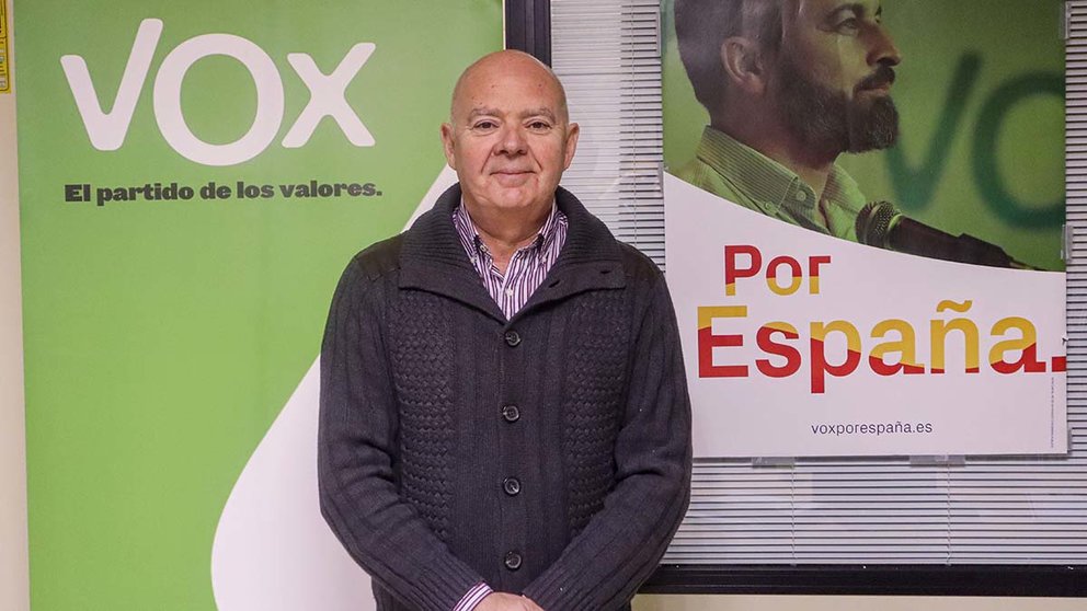 El presidente de Vox Navarra, Emilio Jiménez. CEDIDA