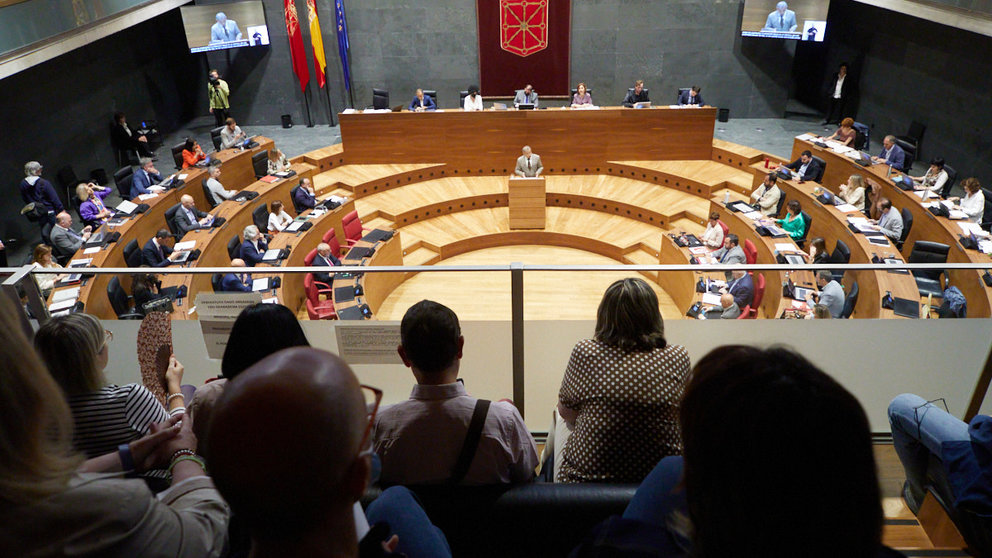 Pleno del Parlamento de Navarra. IÑIGO ALZUGARAY