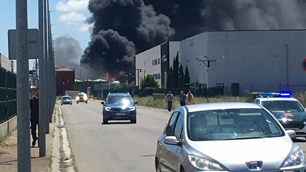 Lugar de la explosión de una planta de biodiesel en Calahorra (La Rioja). EUROPA PRESS