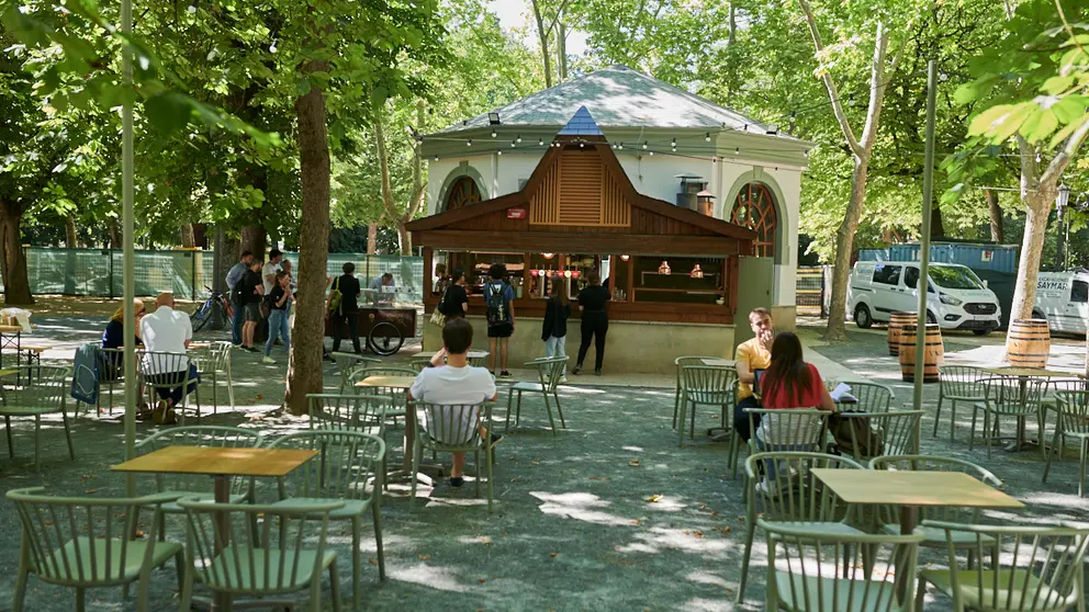 El Bosquecillo de Pamplona volver&aacute; a acoger conciertos gratuitos este verano. PABLO LASAOSA
