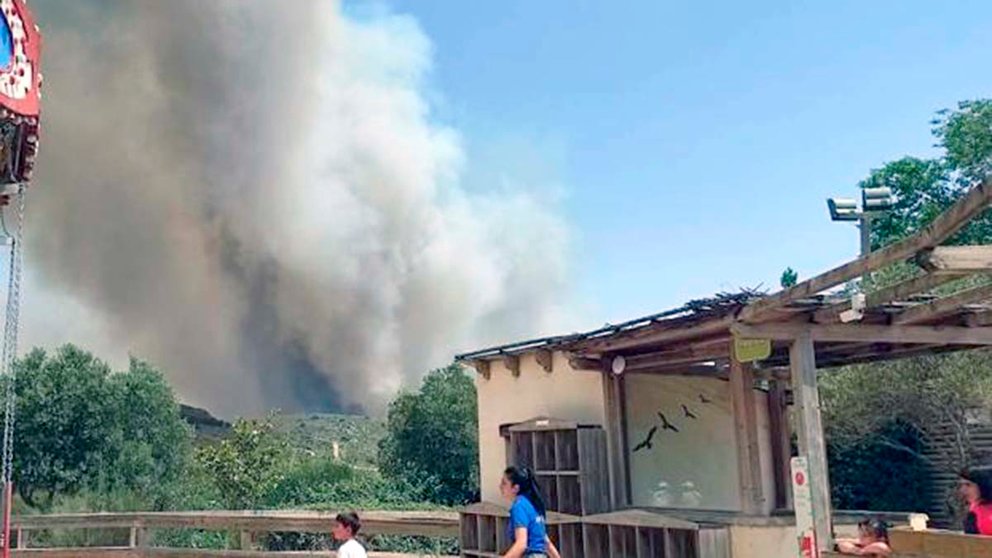 El fuego afectó a las instalaciones de Sendaviva.