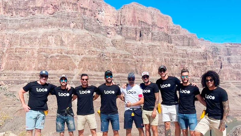 Varios jugadores y ex jugadores de Osasuna disffrutan de sus vacaciones en el Gran Cañón del Colorado. INSTAGRAM @raulgarcia