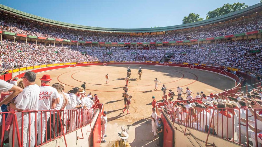 Segunda corrida de San Fermín 2022 el día 8 de Julio con la ganaderóa Fuente Ymbro. IRAITZ IRIARTE.