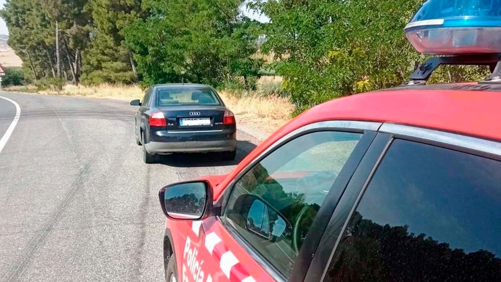 Denunciado un conductor por quintuplicar la tasa de alcoholemia en Cadreita. POLICÍA FORAL