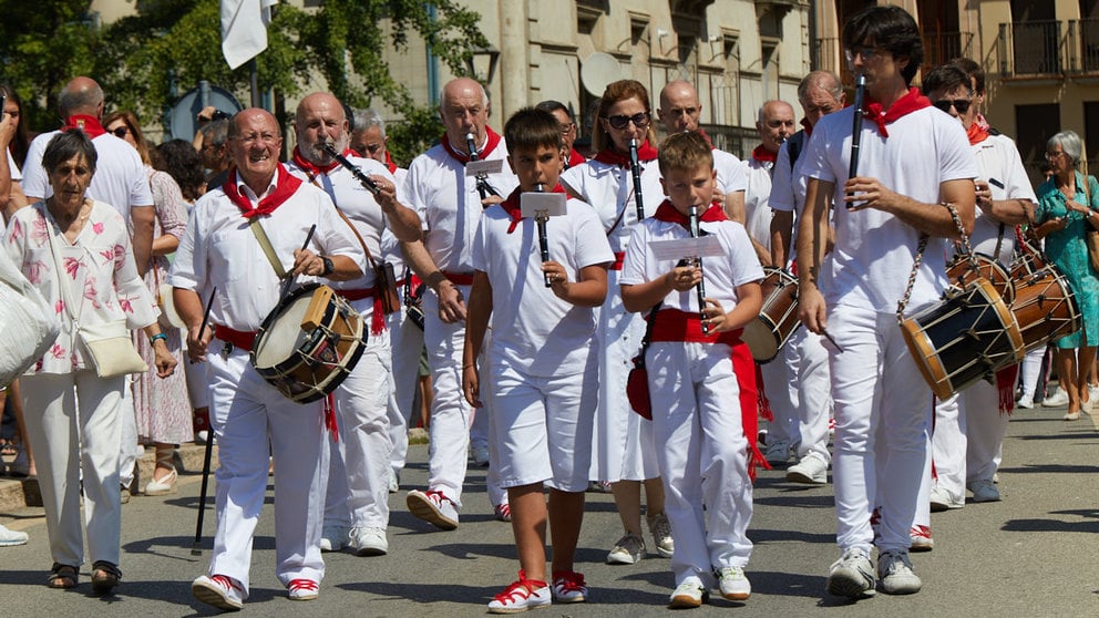 Chupinazo de inicio de las Fiestas de Estella 2022. IÑIGO ALZUGARAY