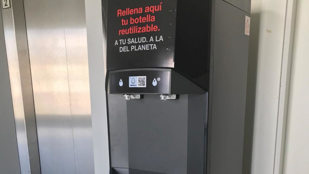 Fuente inteligente instalada en el Hospital García Orkoyen.