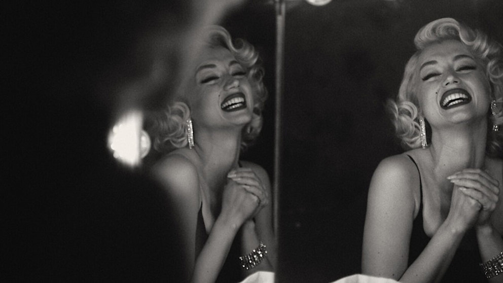 Ana de Armas como Marilyn Monroe en Blonde.