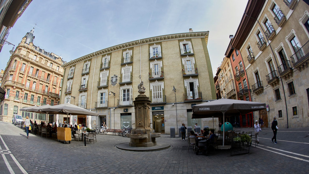 Plazuela del Consejo en Pamplona. IÑIGO ALZUGARAY