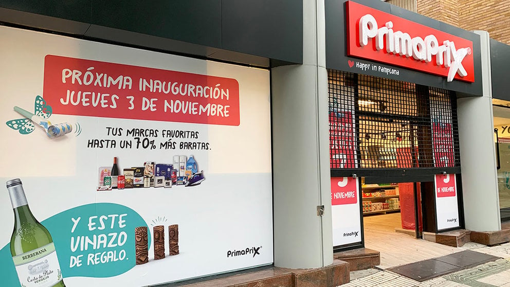 Fachada del nuevo supermercado Primaprix en el barrio de Iturrama en Pamplona. Navarra.com