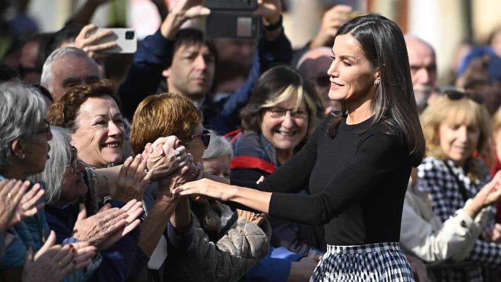 La Reina Leticia regresa al festival Ópera Prima de Tudela para participar en un homenaje a la directora Pilar Miró. PABLO LASAOSA