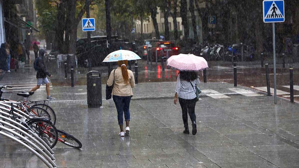 La lluvia nos acompañará prácticamente todos los días de esta semana. ÍÑIGO ALZUGARAY