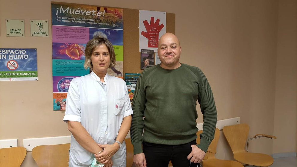 El médico Iván Vergara y la enfermera Arantza de Miguel. GOBIERNO DE NAVARRA