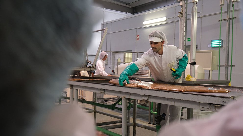 Imagen de la fábrica de caramelos El Caserío ubicada en Tafalla. CEDIDA