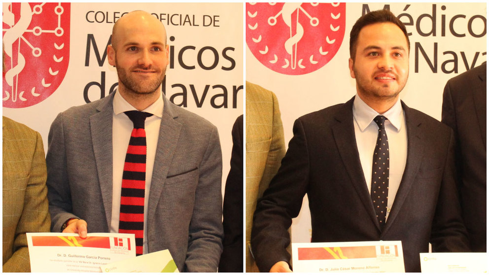 Guillermo García y Julio César Moreno ganan las Becas MIR 2022 del Colegio de Médicos de Navarra. COLEGIO DE MÉDICOS DE NAVARRA
