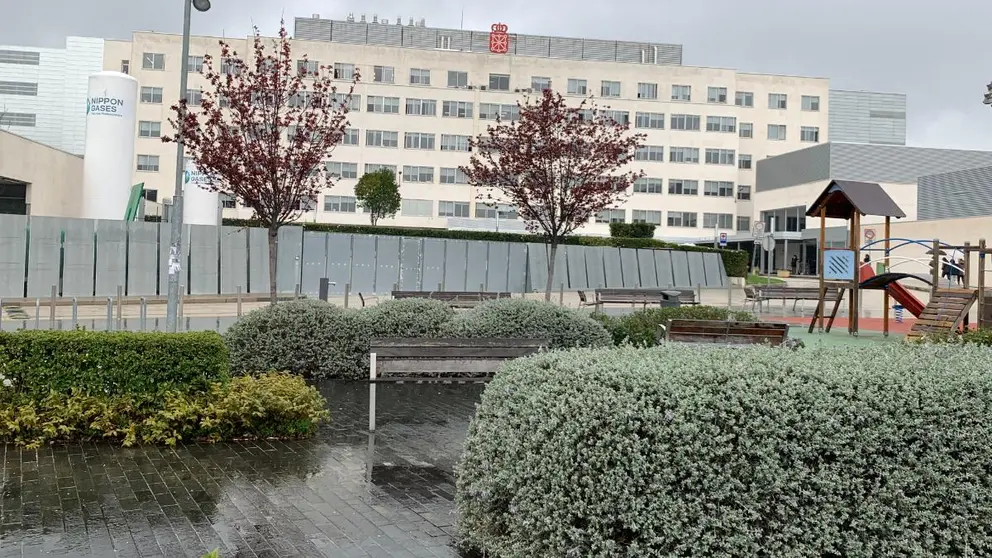 La maternidad del Hospital Universitario de Navarra, antiguamente conocida como Hospital Virgen del Camino de Pamplona. ARCHIVO